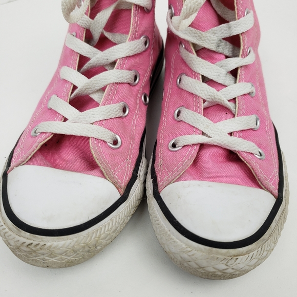 Converse Pink Hightop Sneakers - Picture 3 of 9